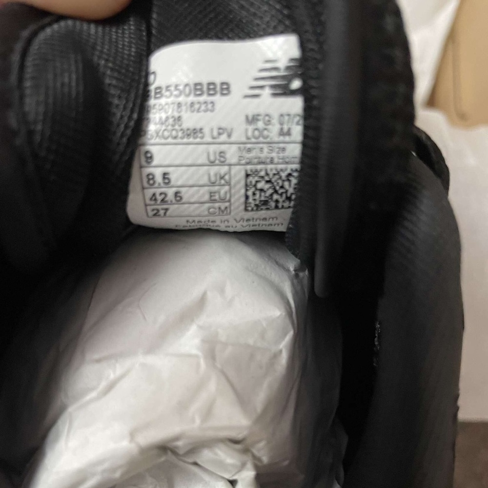 New balance 550 Triple Black - Picture 4 of 6